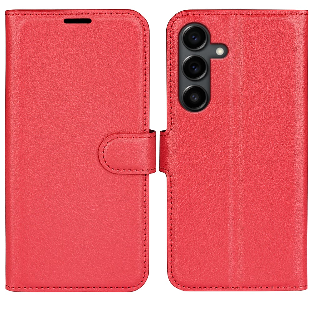 Samsung Galaxy S25FE PU Wallet Case [Red]