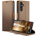 Samsung Galaxy S25FE CaseMe Retro Wallet Case [Brown] - Brown