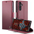 Samsung Galaxy S25FE CaseMe Retro Wallet Case [Maroon] - Maroon
