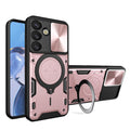 Samsung Galaxy S25FE Ring Kickstand Case w/ Camera Cover [Rose Gold] - Rose Gold