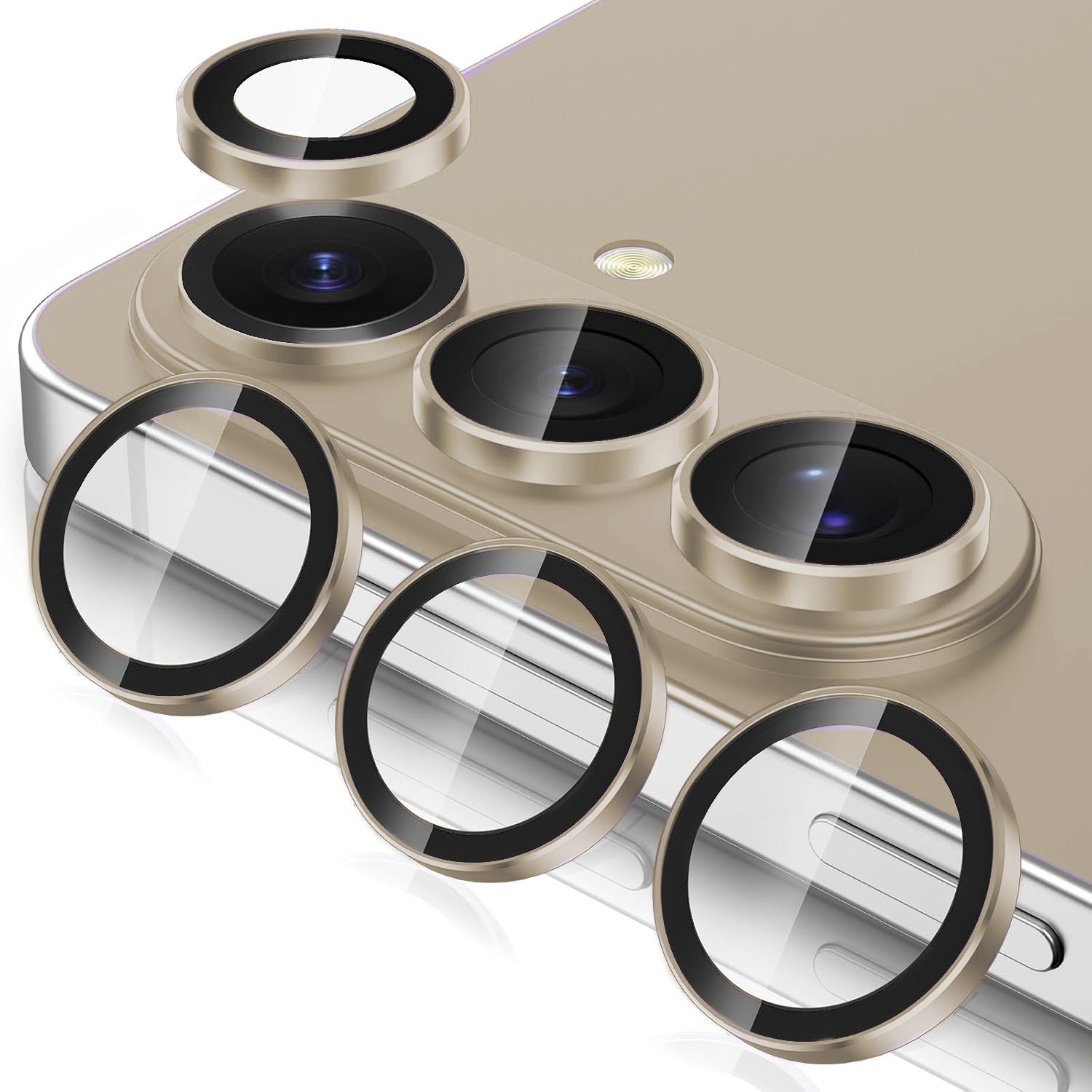 Samsung S26 Eagle Eye AR+AF Camera Lens Protector with Removal Tool [Gold]