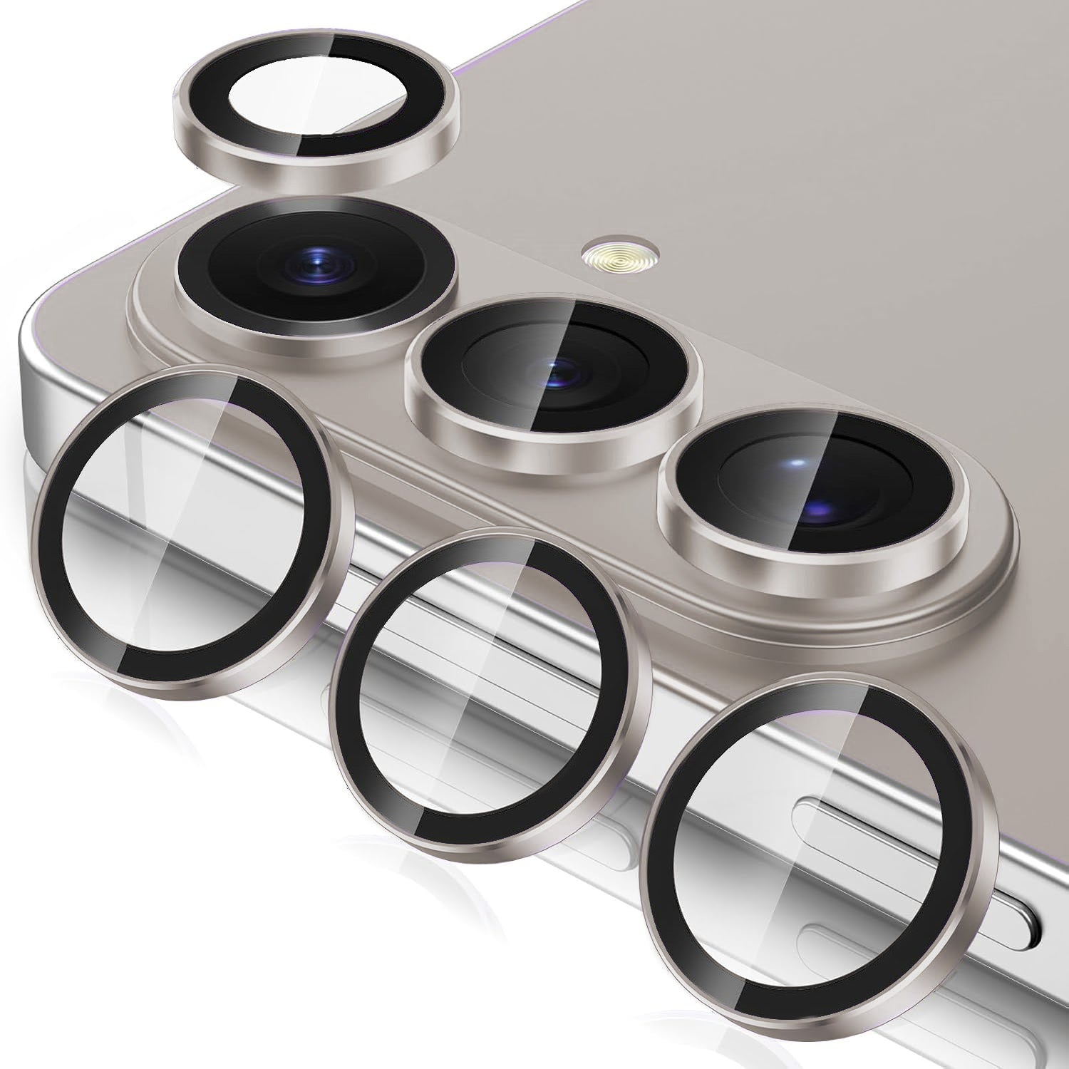 Samsung S26 Eagle Eye AR+AF Camera Lens Protector with Removal Tool [Titanium Grey]