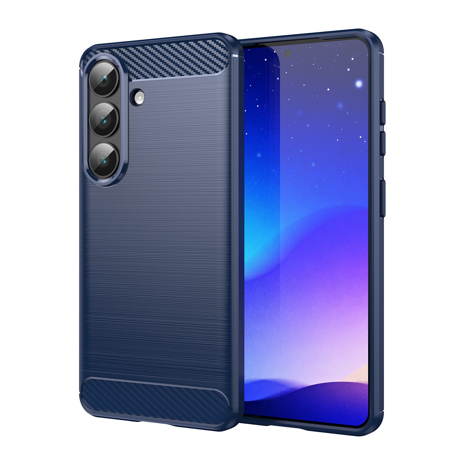 Samsung Galaxy S26 Carbon Fibre Brushed Case [Navy]