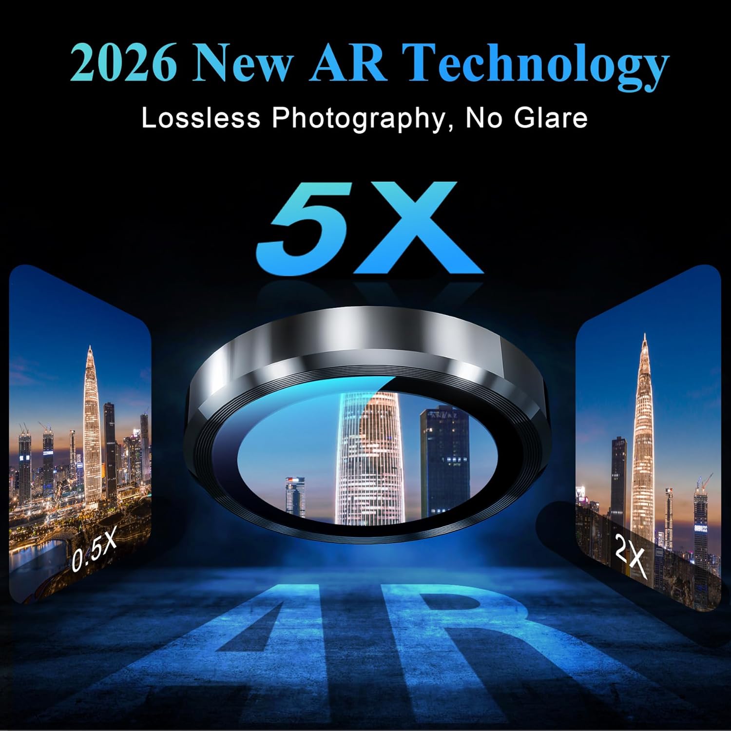 Samsung S26 Plus Eagle Eye AR+AF Camera Lens Protector with Removal Tool [Silver]