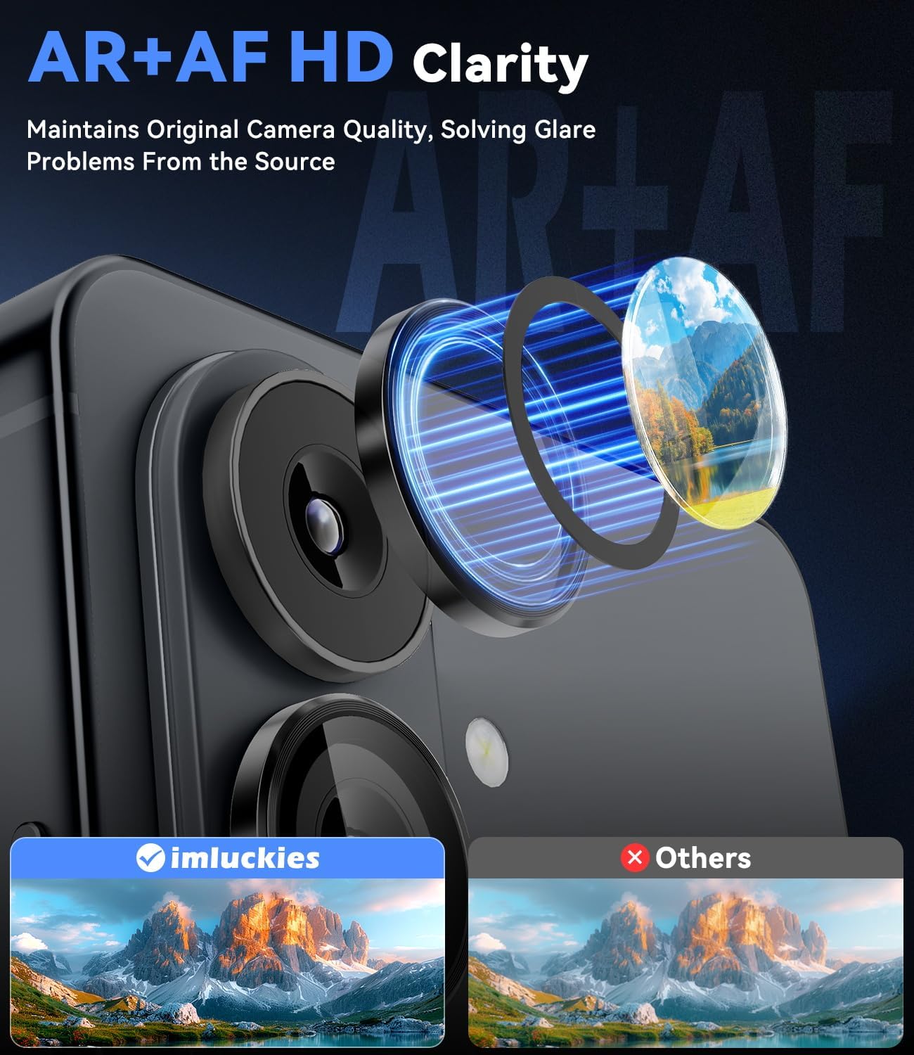 Samsung S26 Eagle Eye AR+AF Camera Lens Protector with Removal Tool [Titanium Grey]