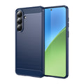 Samsung S26 Plus Carbon Fibre TPU Case Slim Shockproof Cover Navy - Navy