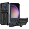Samsung S26 Plus Heavy Duty Kickstand Card Holder Case Shockproof Navy - Navy