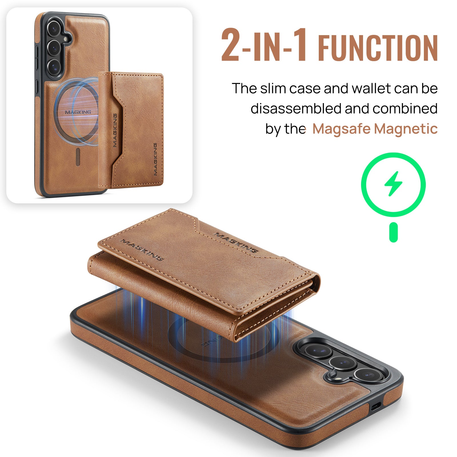 Samsung Galaxy S26 Plus DG.Ming MagSafe Wallet Case [Brown]