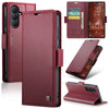 Samsung Galaxy S26 CaseMe Retro Wallet Case [Maroon] - Maroon