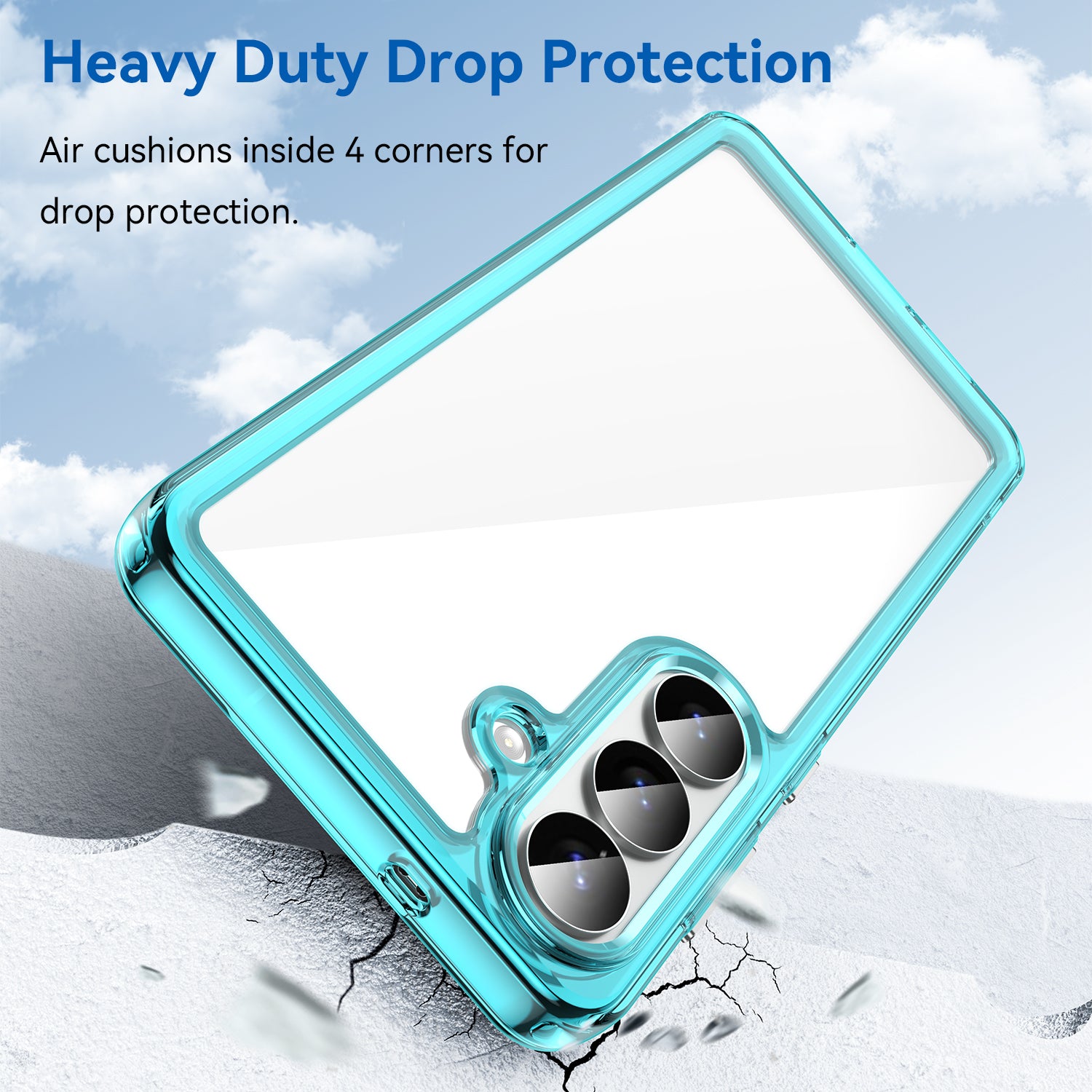 Samsung Galaxy S26 Plus Soft TPU Bumper Case [Clear Blue]