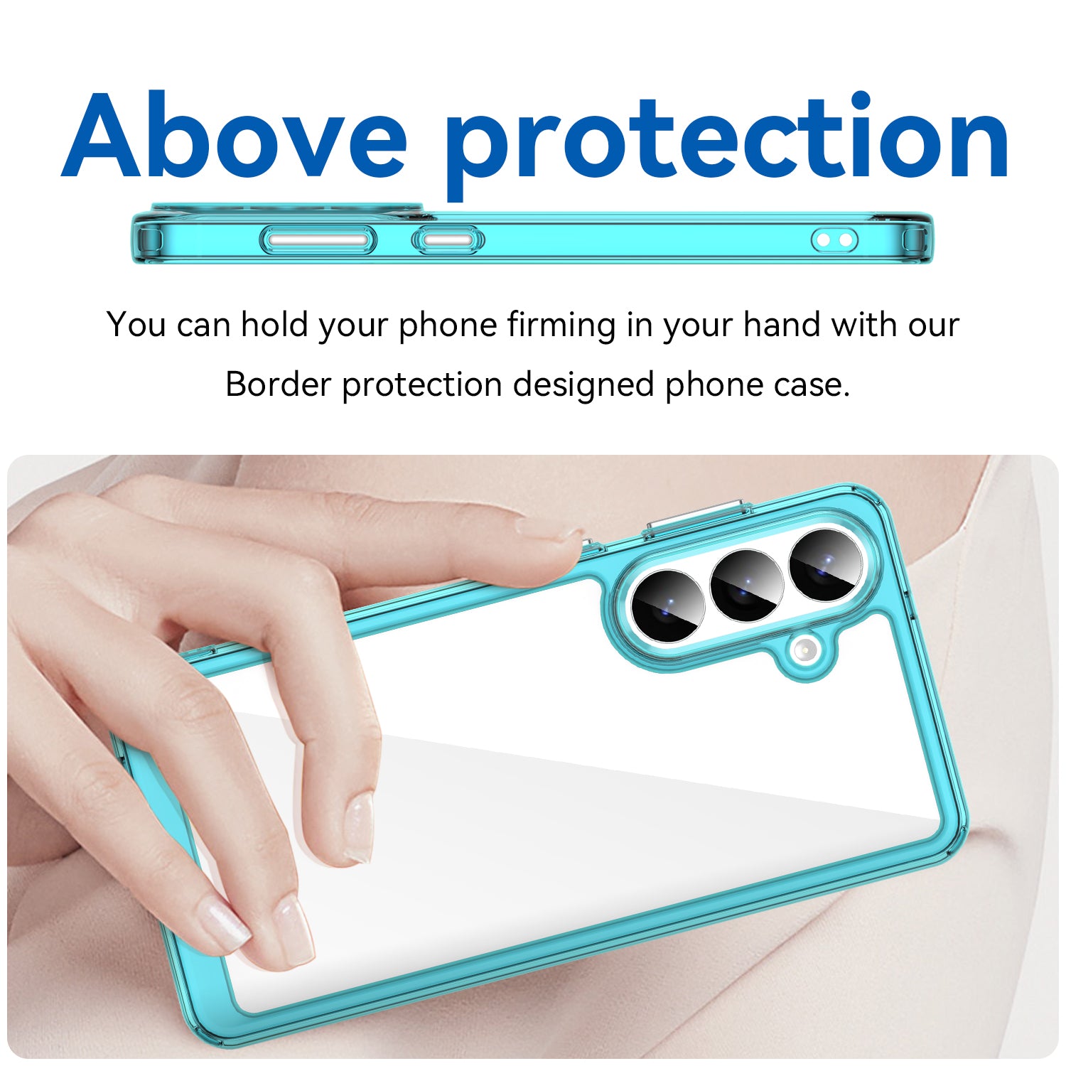 Samsung Galaxy S26 Plus Soft TPU Bumper Case [Clear Blue]