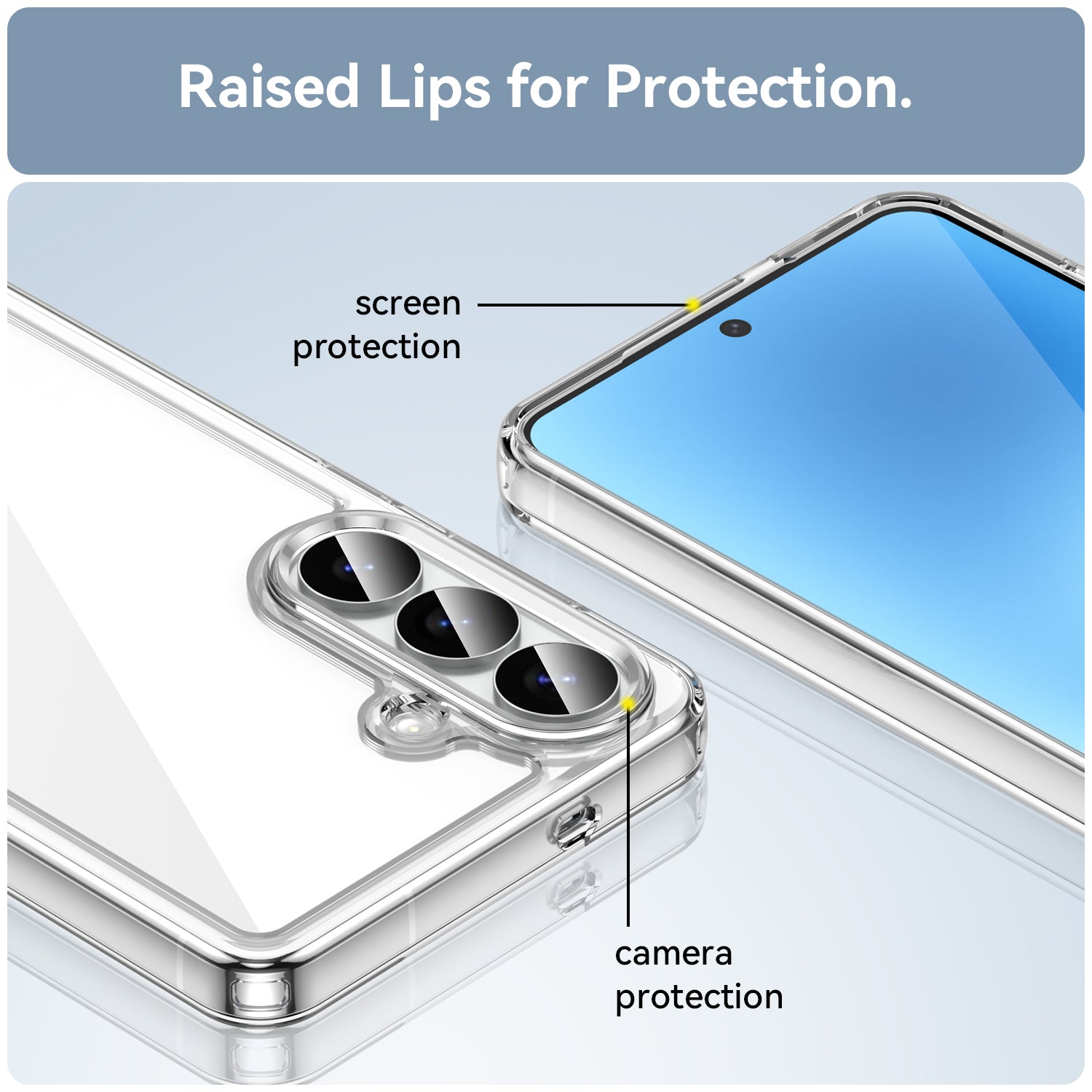 Samsung Galaxy S26 Plus Soft TPU Bumper Case [Clear]