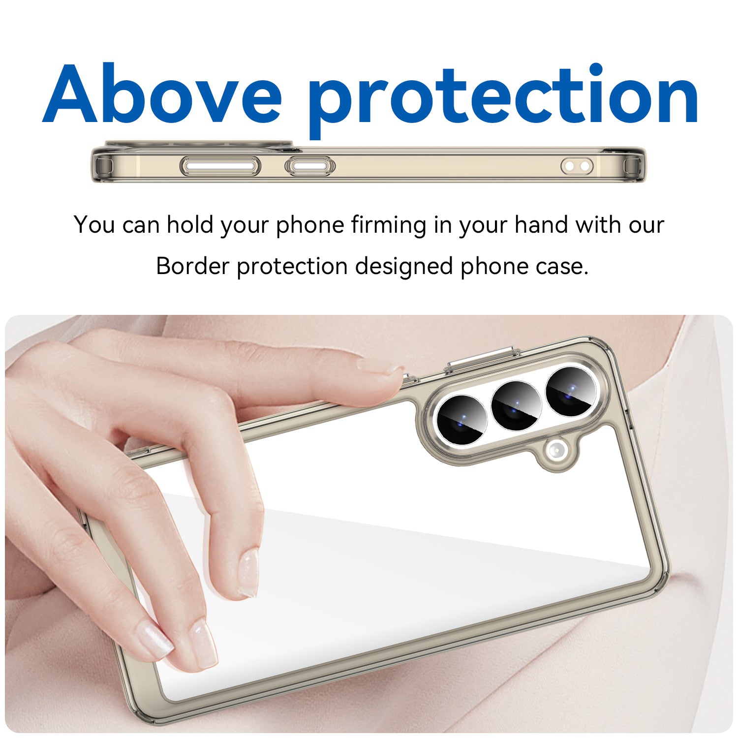 Samsung Galaxy S26 Plus Soft TPU Bumper Case [Clear Grey]