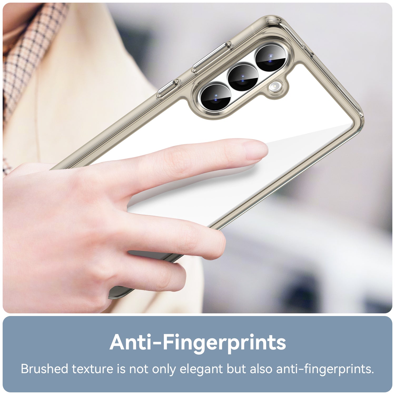 Samsung Galaxy S26 Plus Soft TPU Bumper Case [Clear Grey]