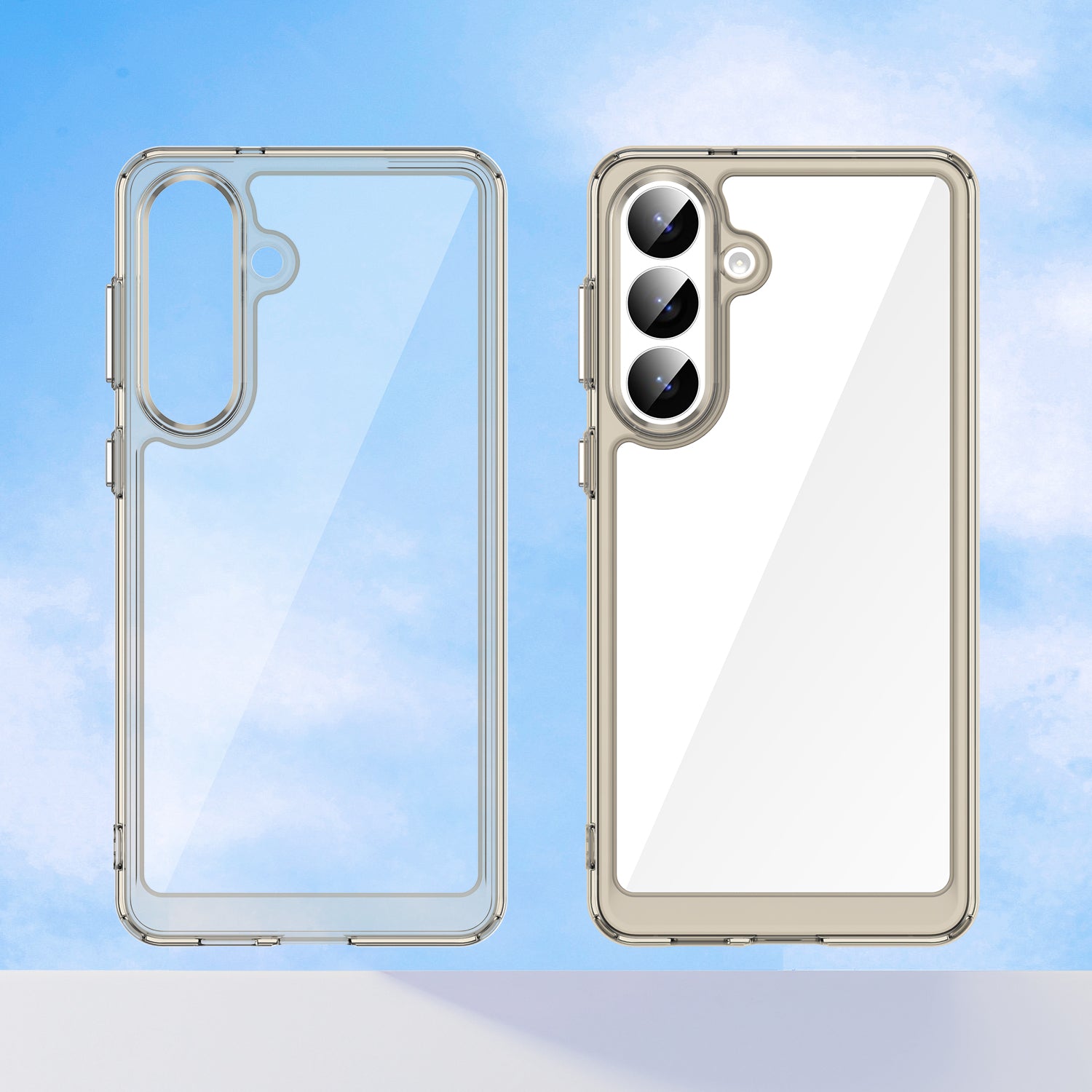 Samsung Galaxy S26 Plus Soft TPU Bumper Case [Clear Grey]