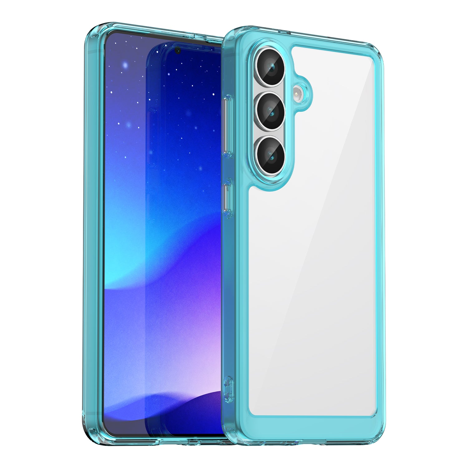 Samsung Galaxy S26 Soft TPU Bumper Case [Clear Blue]