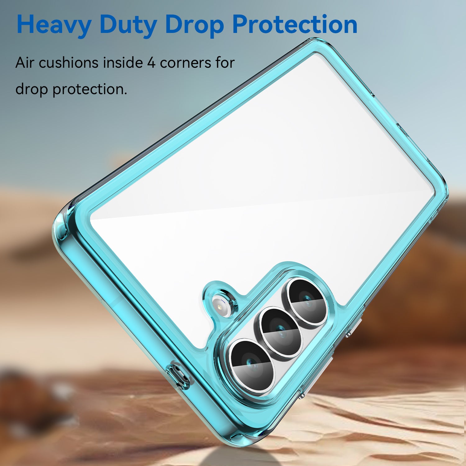 Samsung Galaxy S26 Soft TPU Bumper Case [Clear Blue]