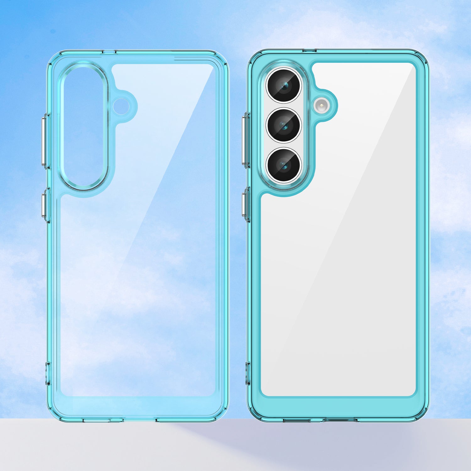 Samsung Galaxy S26 Soft TPU Bumper Case [Clear Blue]