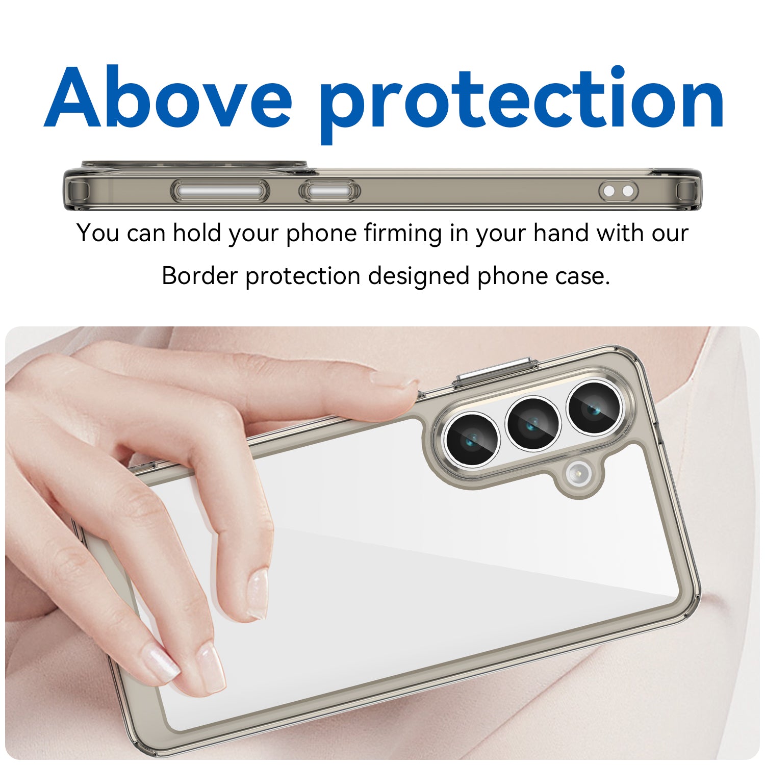 Samsung Galaxy S26 Soft TPU Bumper Case [Clear Grey]