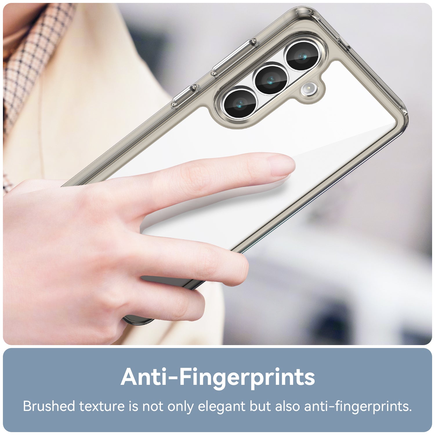 Samsung Galaxy S26 Soft TPU Bumper Case [Clear Grey]