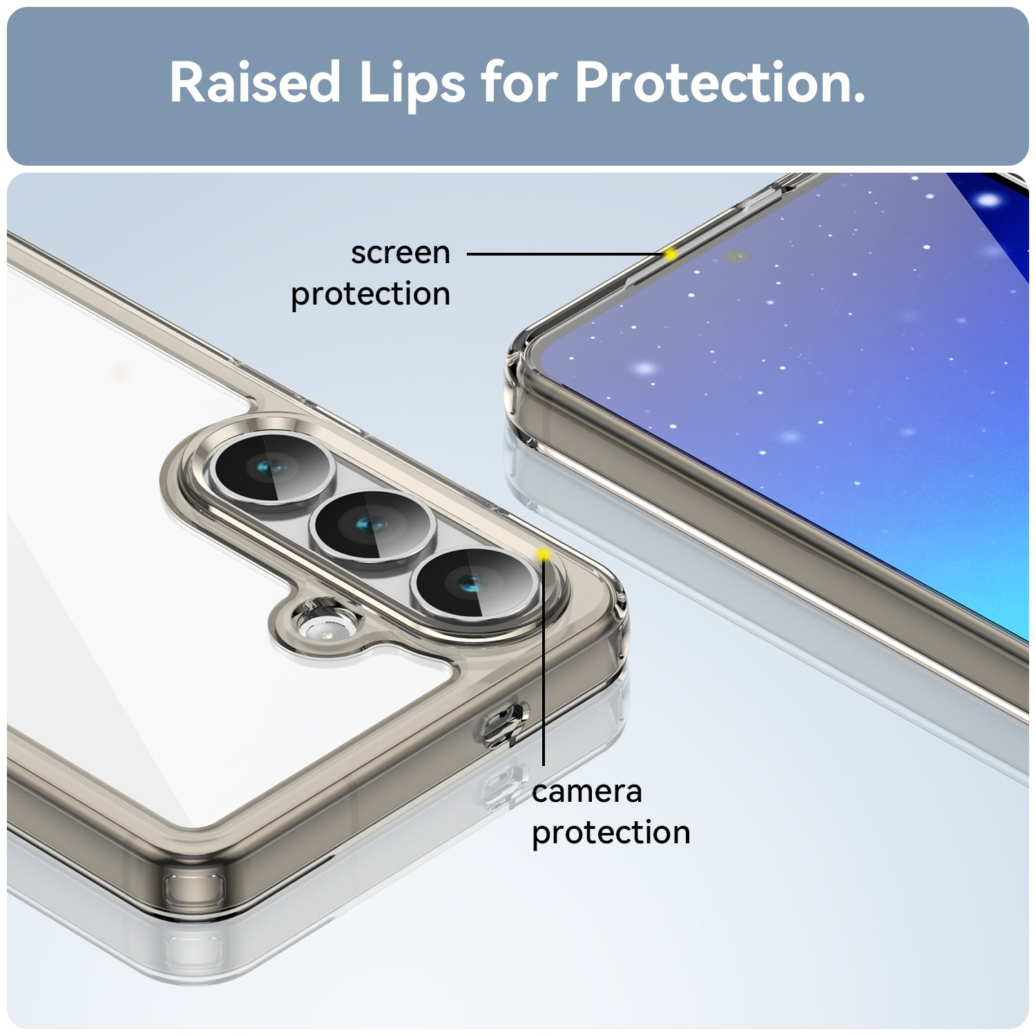 Samsung Galaxy S26 Soft TPU Bumper Case [Clear Grey]