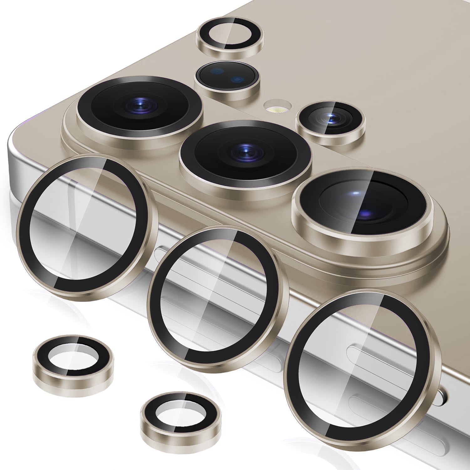 Samsung S26 Ultra Eagle Eye AR+AF Camera Lens Protector with Removal Tool [Gold]