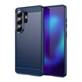 Samsung S26 Ultra Carbon Fibre TPU Case Slim Shockproof Cover Navy - Navy