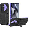 Samsung Galaxy S26 Ultra Rugged Case with Card Holder & Kickstand [Purple] - Purple