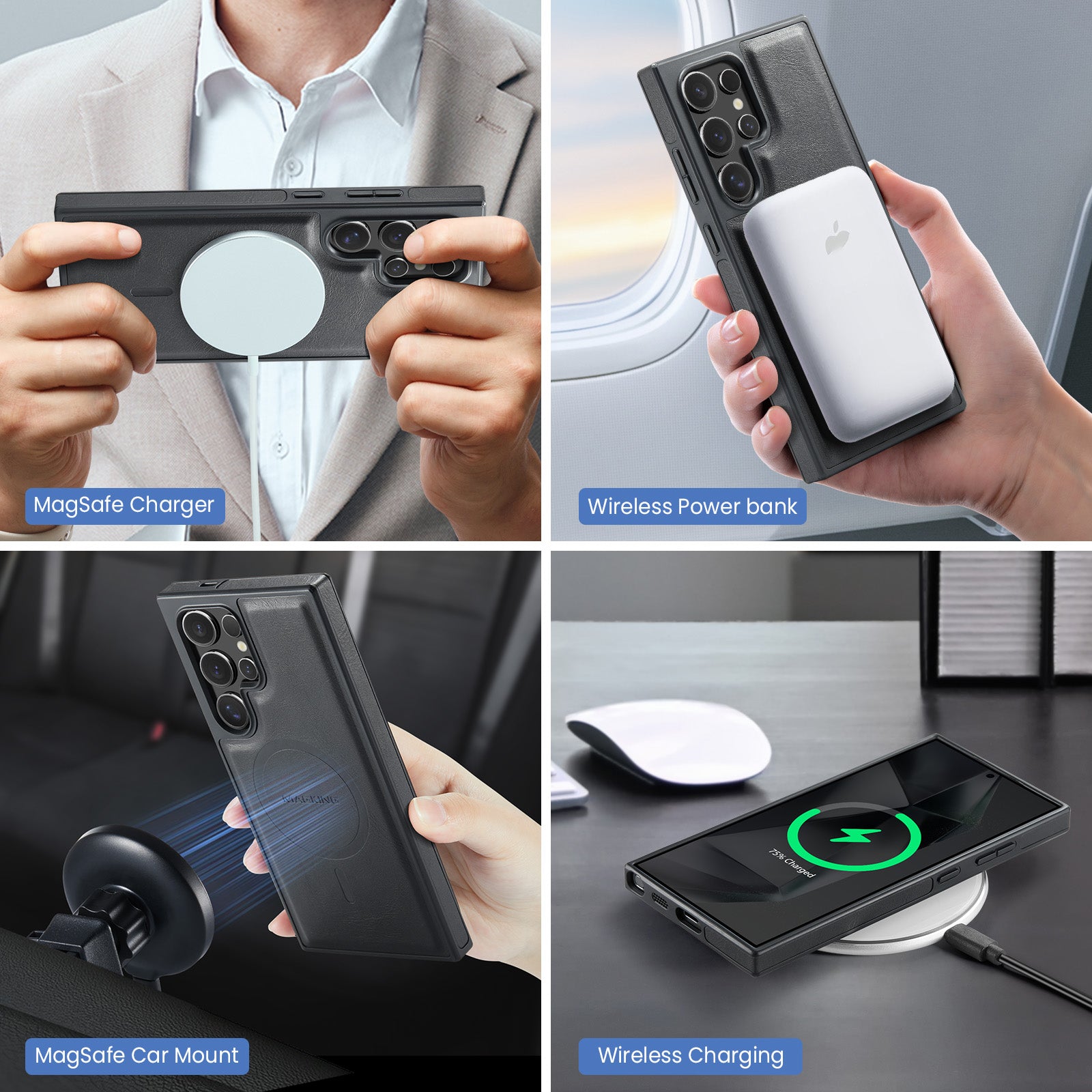 Samsung Galaxy S26 Ultra DG.Ming MagSafe Wallet Case [Black]