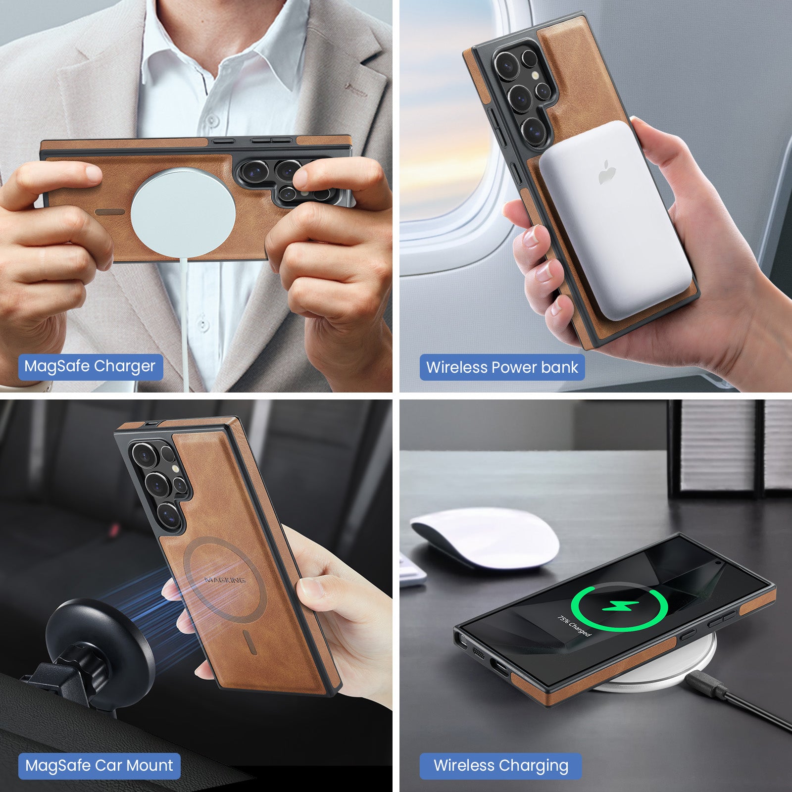 Samsung Galaxy S26 Ultra DG.Ming MagSafe Wallet Case [Brown]