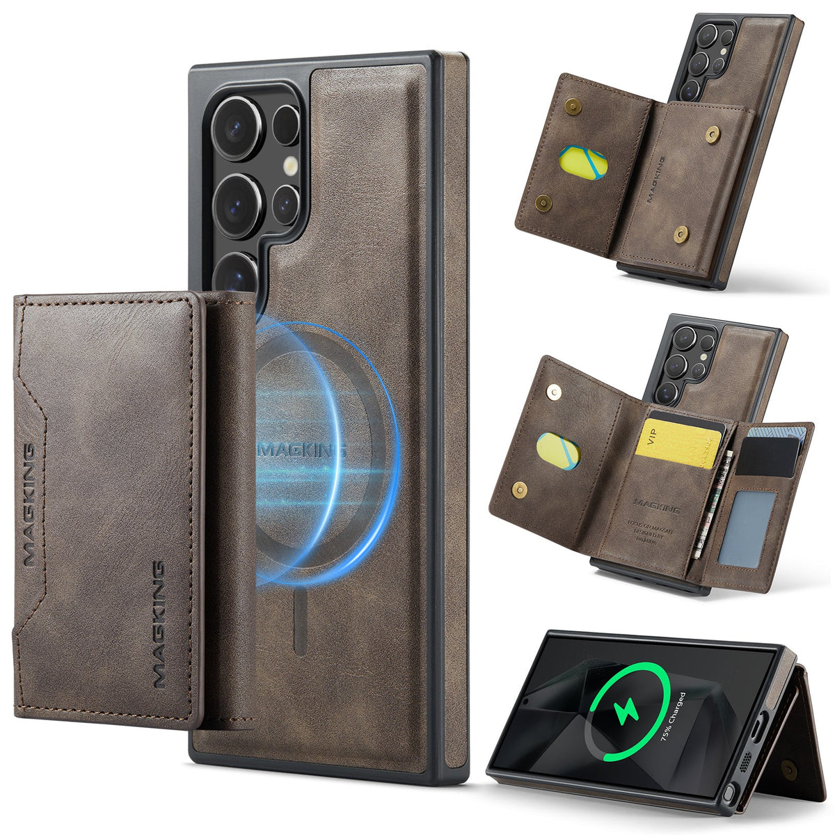 Samsung Galaxy S26 Ultra DG.Ming MagSafe Wallet Case [Coffee]