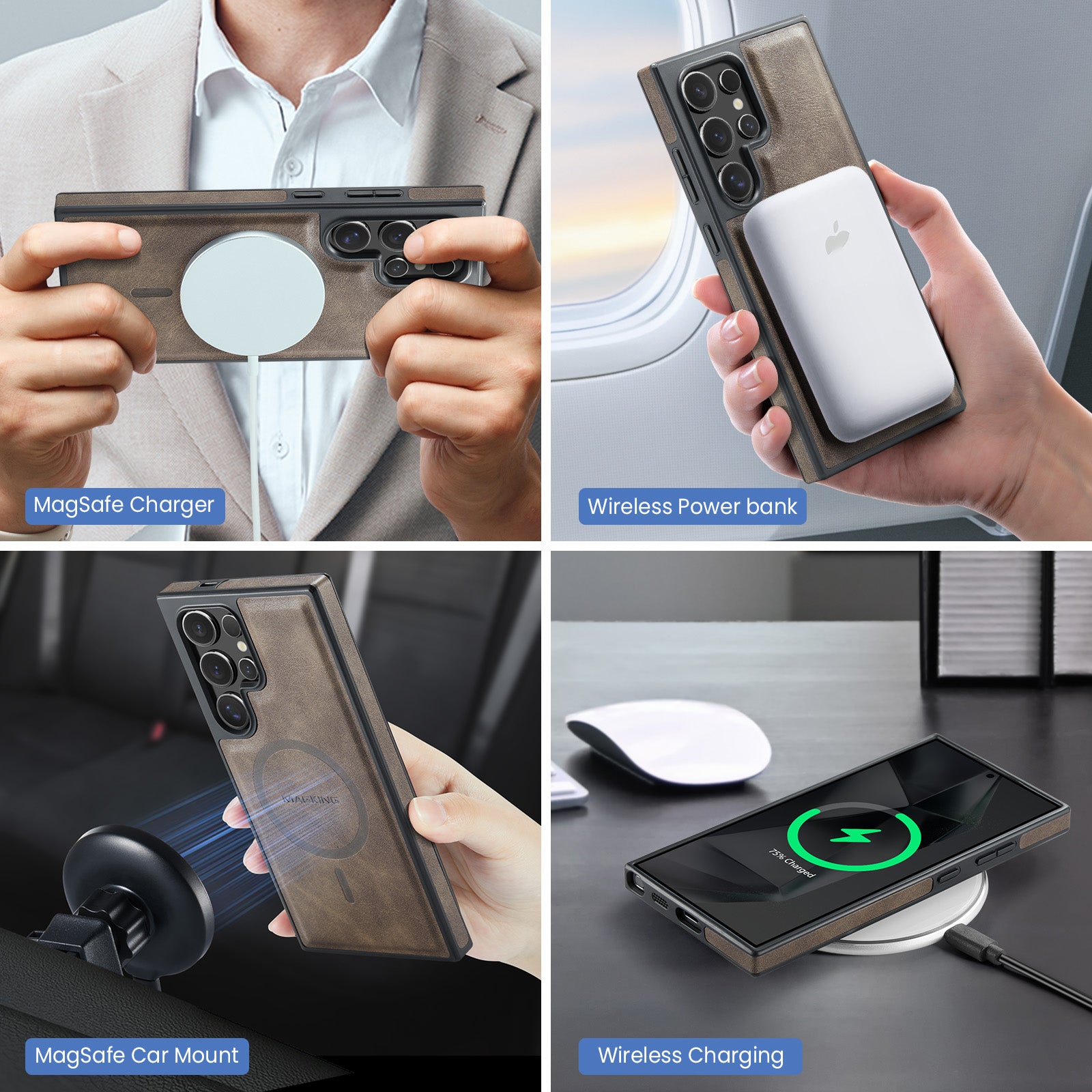 Samsung Galaxy S26 Ultra DG.Ming MagSafe Wallet Case [Coffee]