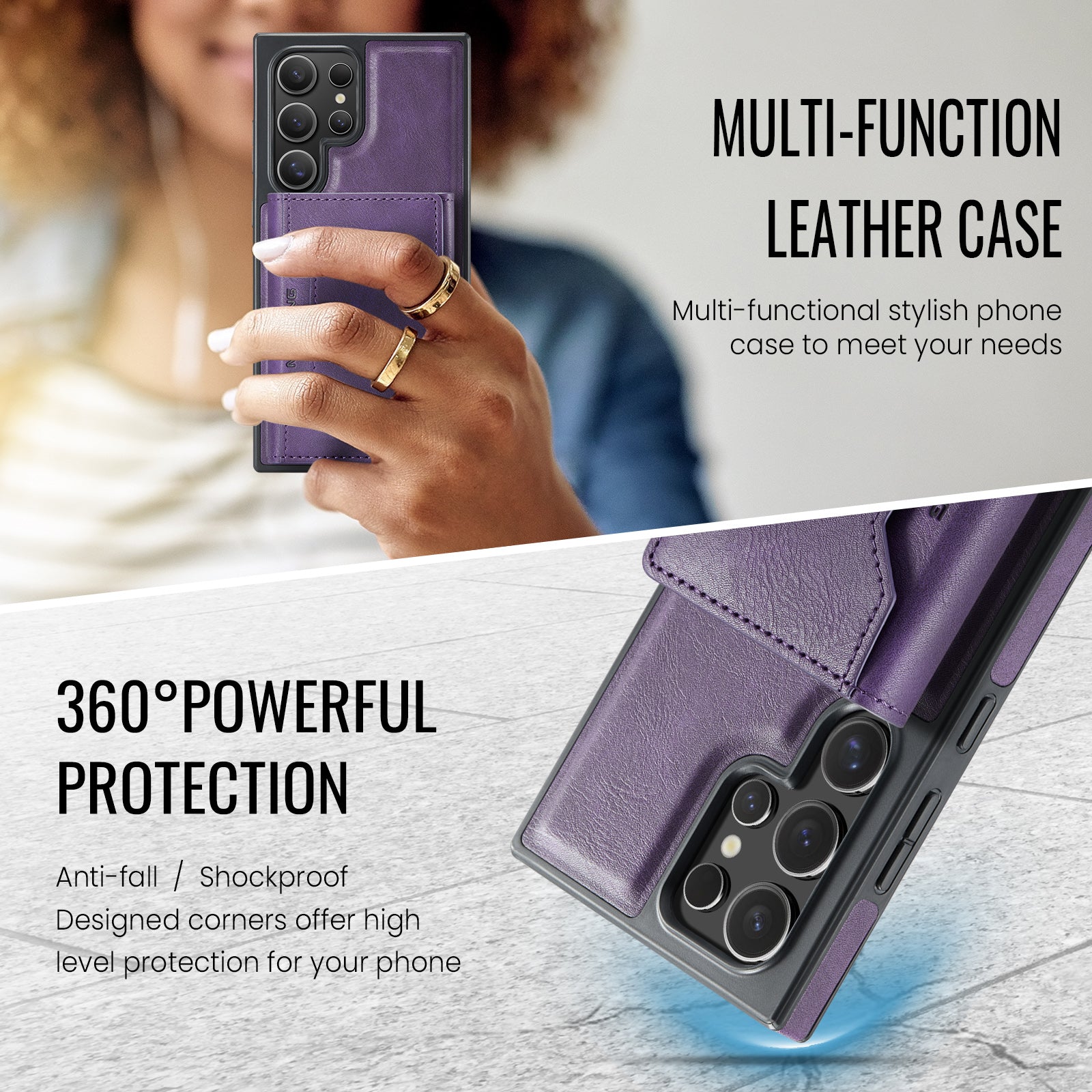Samsung Galaxy S26 Ultra DG.Ming MagSafe Wallet Case [Purple]