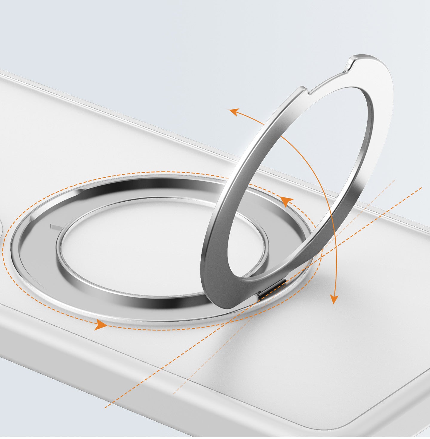 Samsung S26 Premium Matte MagSafe 360° Rotating Ring Stand Case [Grey]