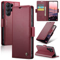 Samsung Galaxy S26 Ultra CaseMe Retro Wallet Case [Maroon] - Maroon