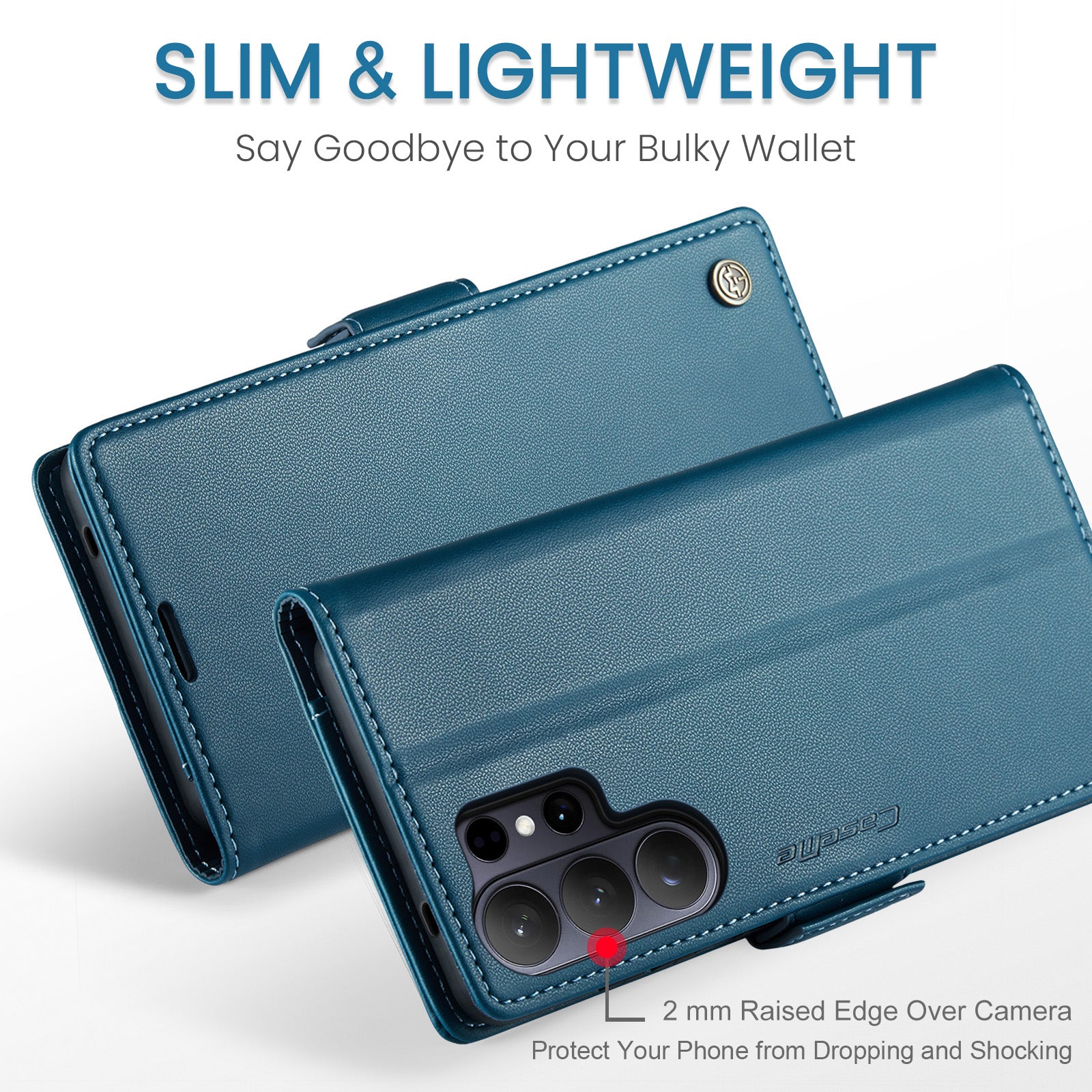 Samsung Galaxy S26 Ultra CaseMe Retro Wallet Case [Navy]