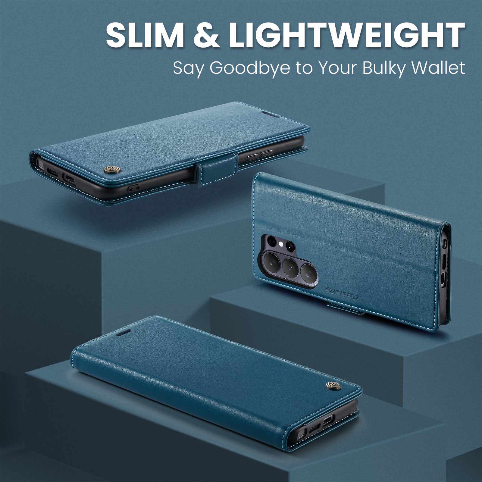 Samsung Galaxy S26 Ultra CaseMe Retro Wallet Case [Navy]