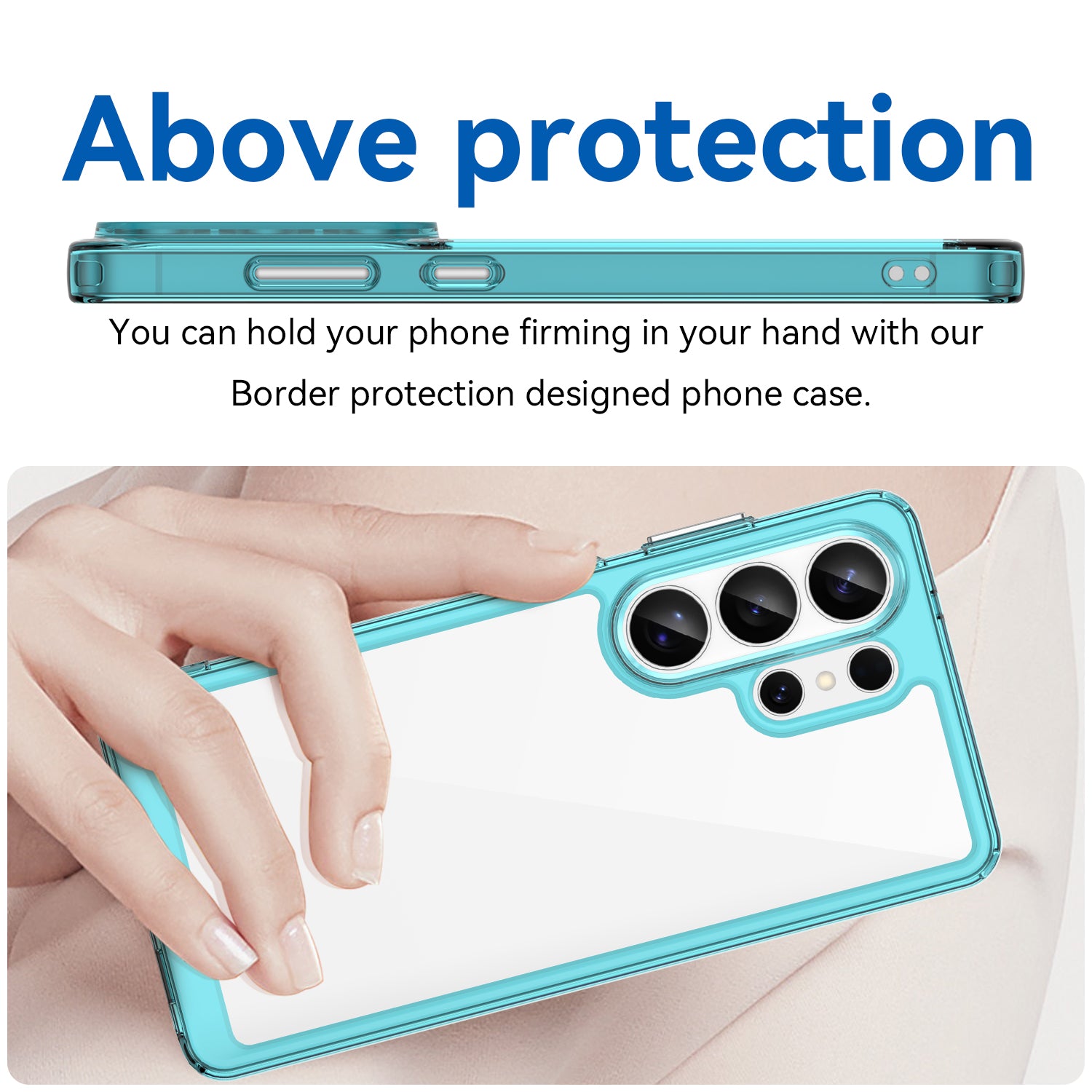 Samsung Galaxy S26 Ultra Soft TPU Bumper Case [Clear Blue]