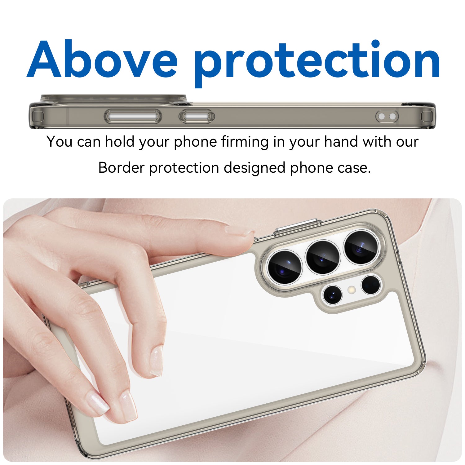 Samsung Galaxy S26 Ultra Soft TPU Bumper Case [Clear Grey]