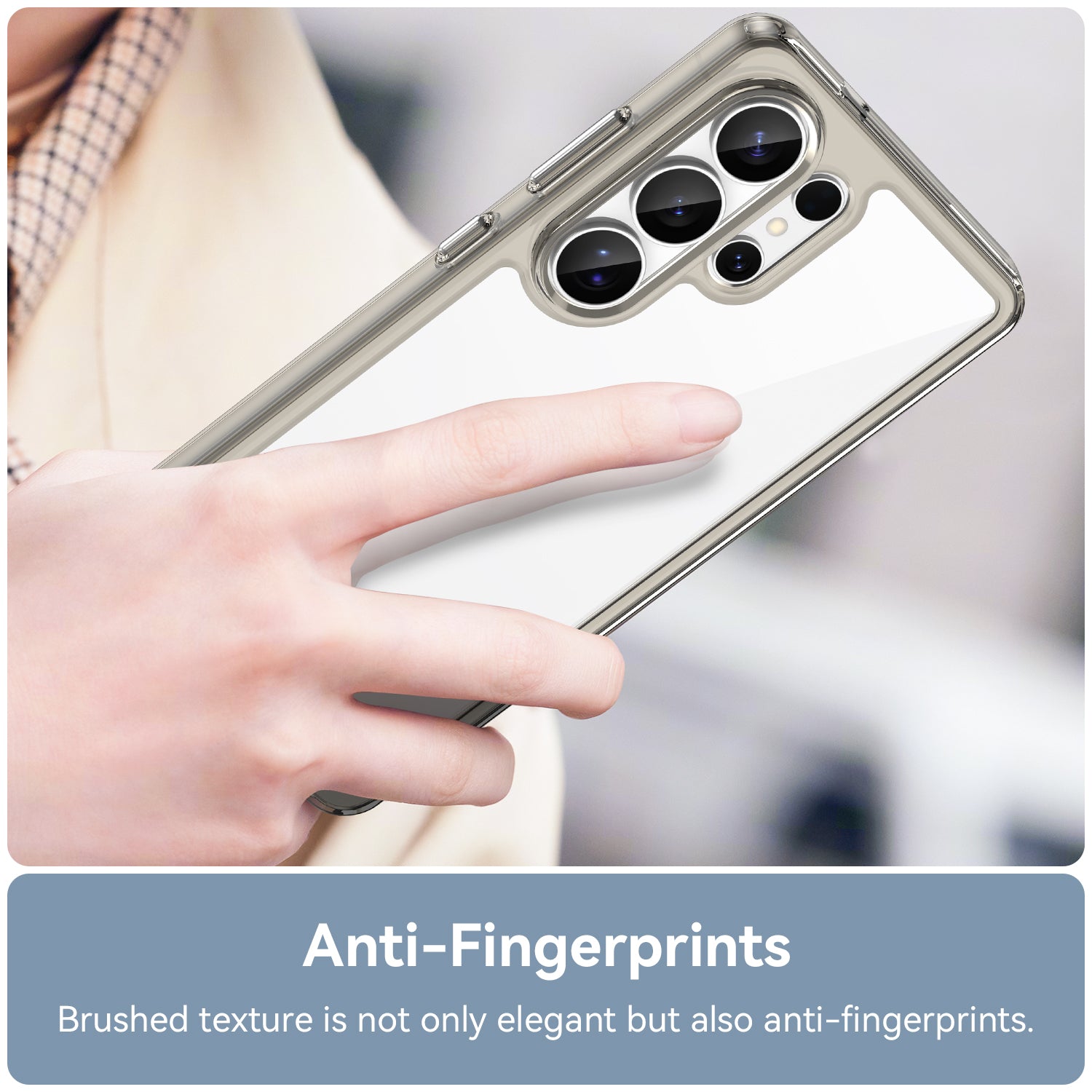 Samsung Galaxy S26 Ultra Soft TPU Bumper Case [Clear Grey]
