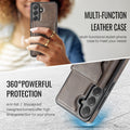 Samsung Galaxy S26 FE DG.MING MagSafe Detachable Wallet Case [Coffee] - Coffee