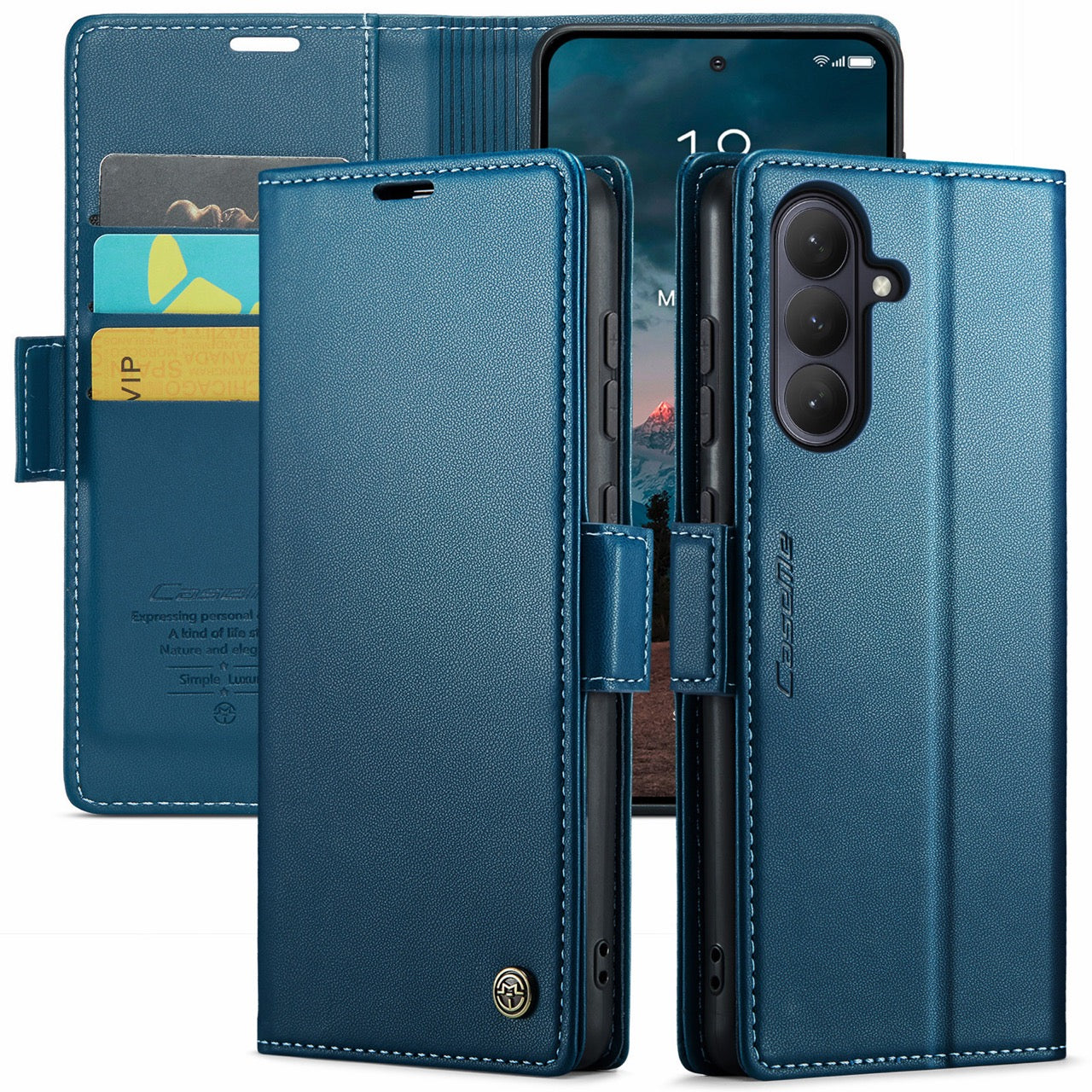 Samsung Galaxy S26FE CaseMe Retro Wallet Case [Navy]
