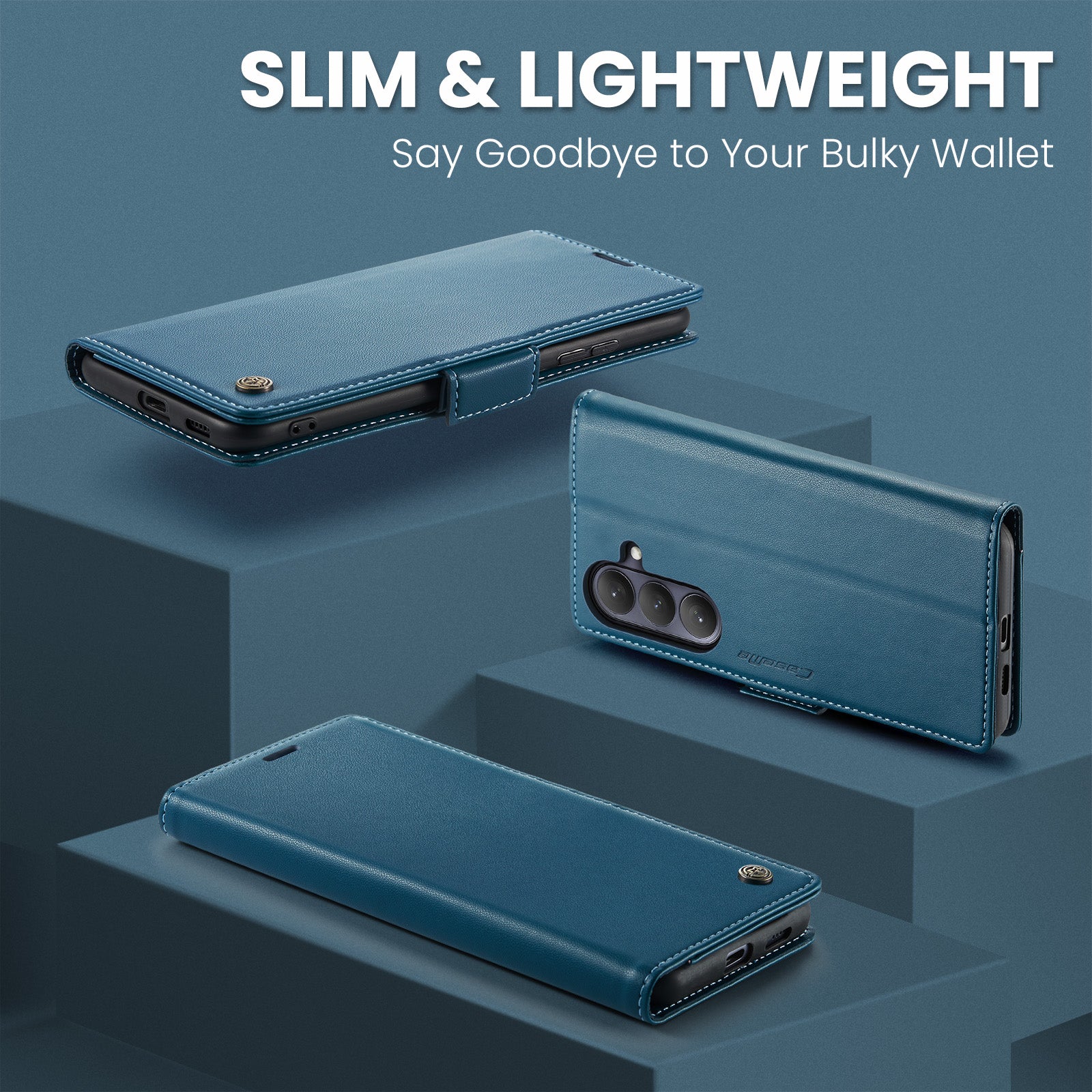 Samsung Galaxy S26FE CaseMe Retro Wallet Case [Navy]