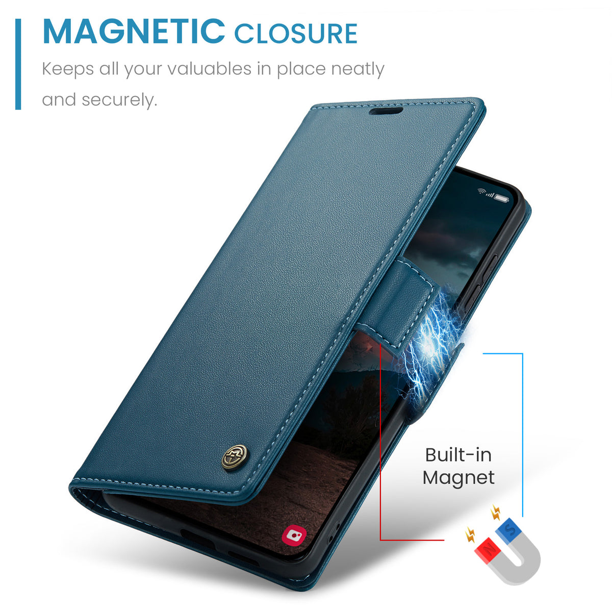Samsung Galaxy S26FE CaseMe Retro Wallet Case [Navy]