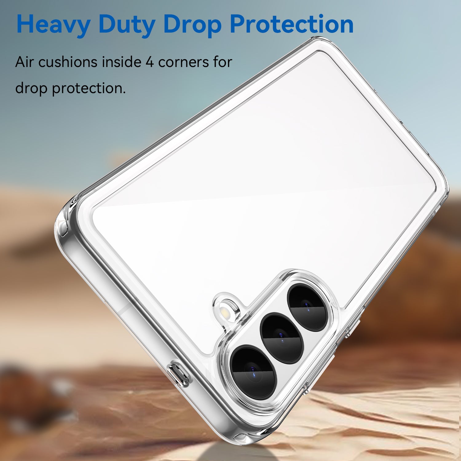 Samsung Galaxy S26FE Soft TPU Bumper Shockproof Cover Case [Clear]