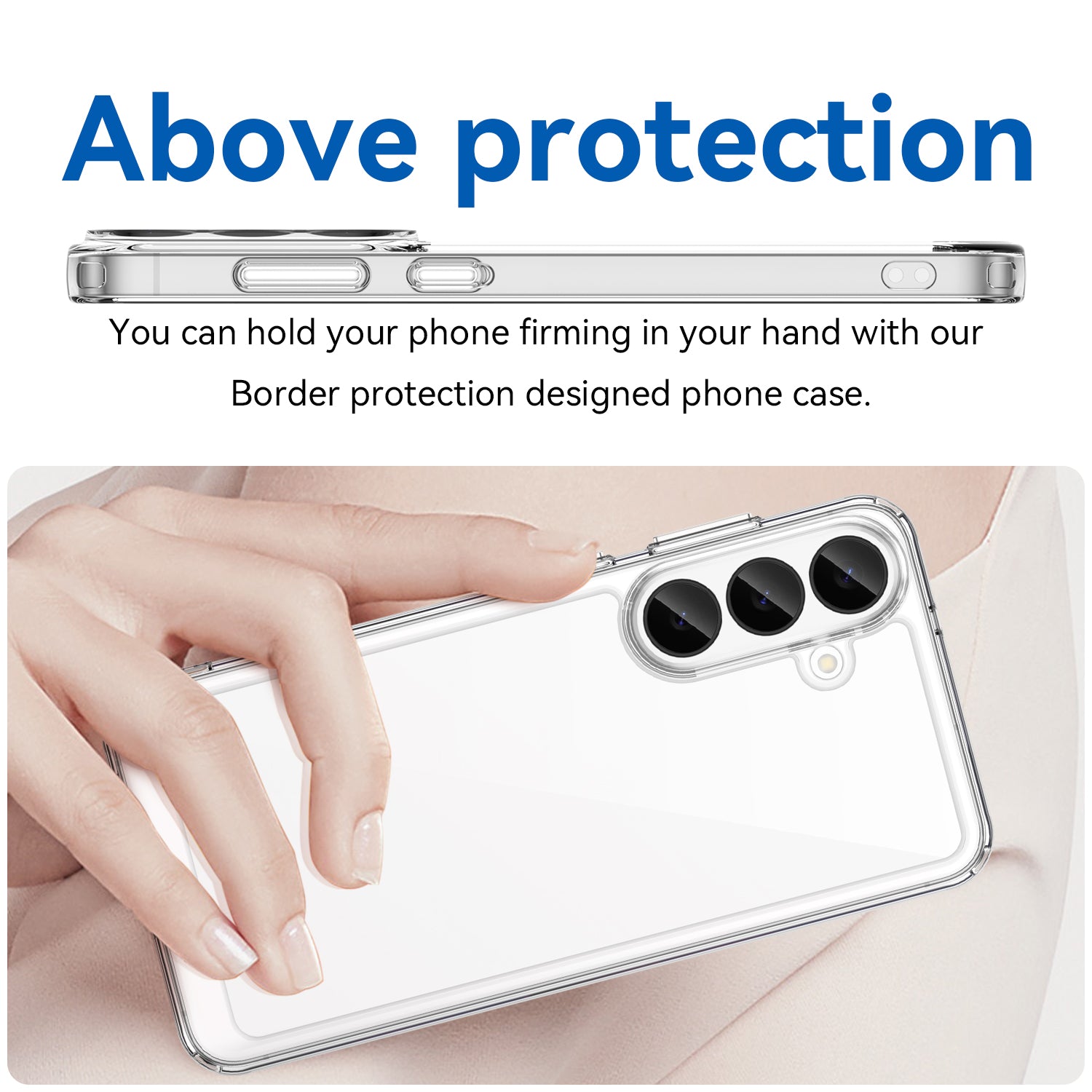 Samsung Galaxy S26FE Soft TPU Bumper Shockproof Cover Case [Clear]