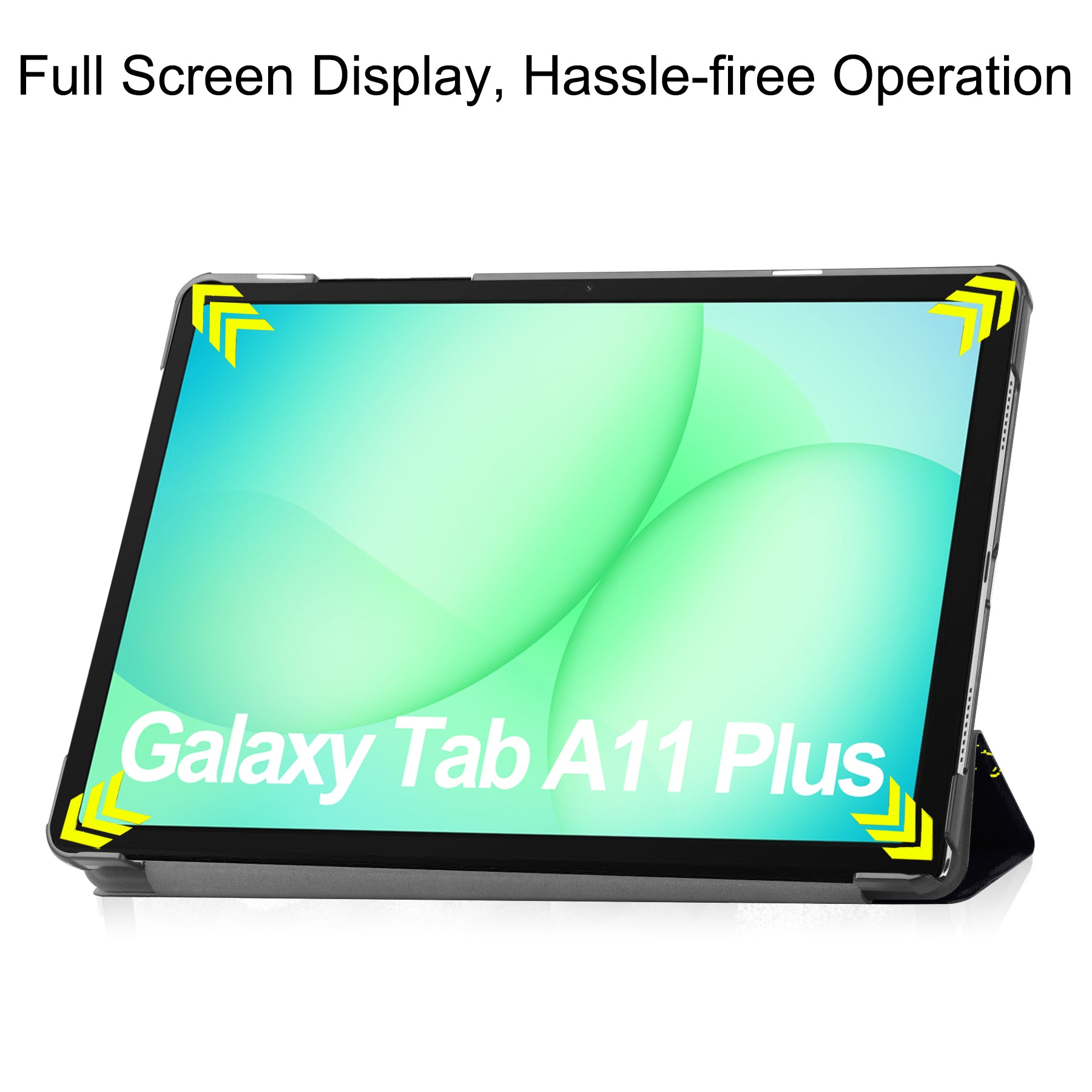 Samsung Galaxy Tab A11 Plus A11+ A9 Plus A9+ Designer Tri-fold PU Leather Stand Case No Touch