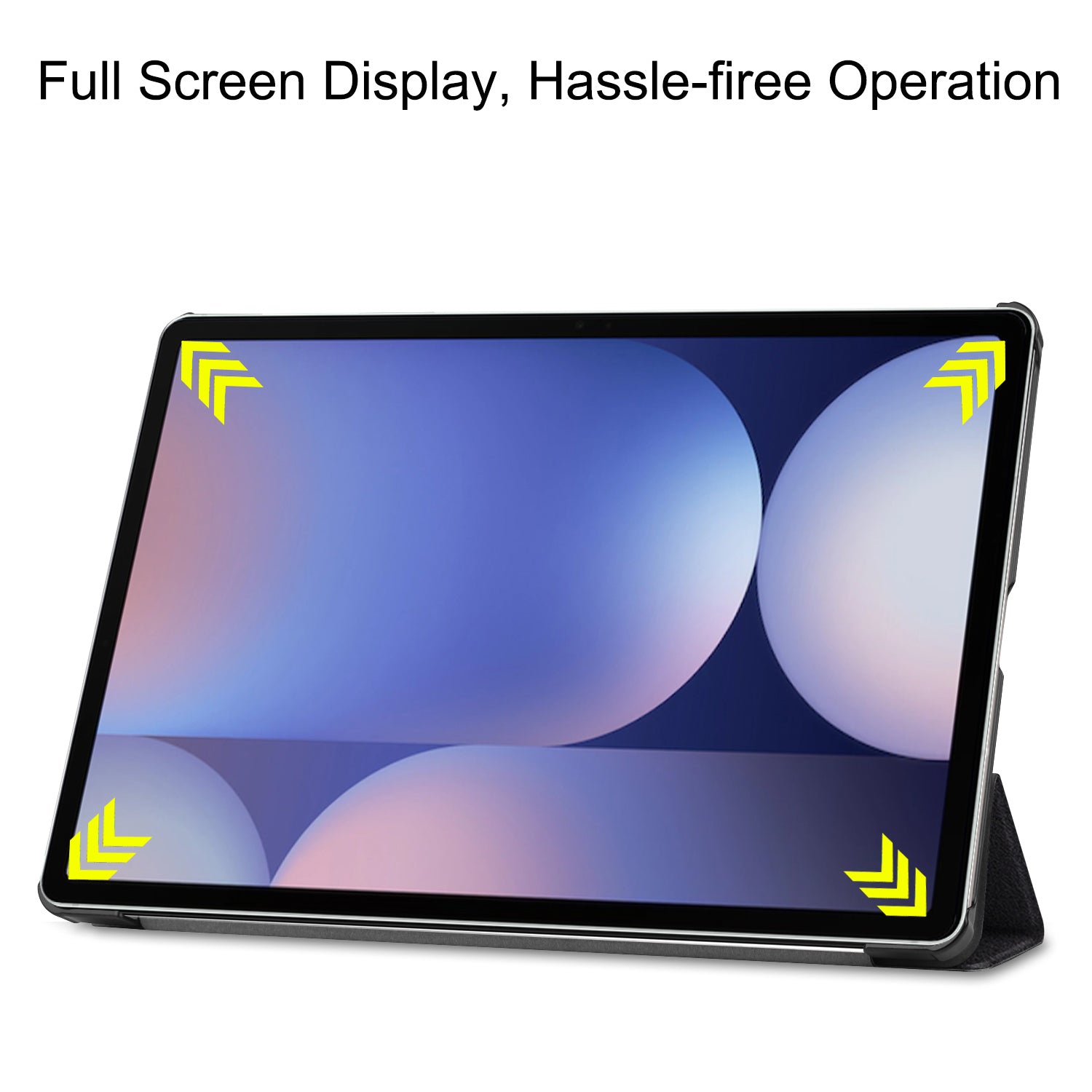 Samsung Galaxy Tab S9 FE+ Designer Tri-fold PU Leather Stand Case No Touch