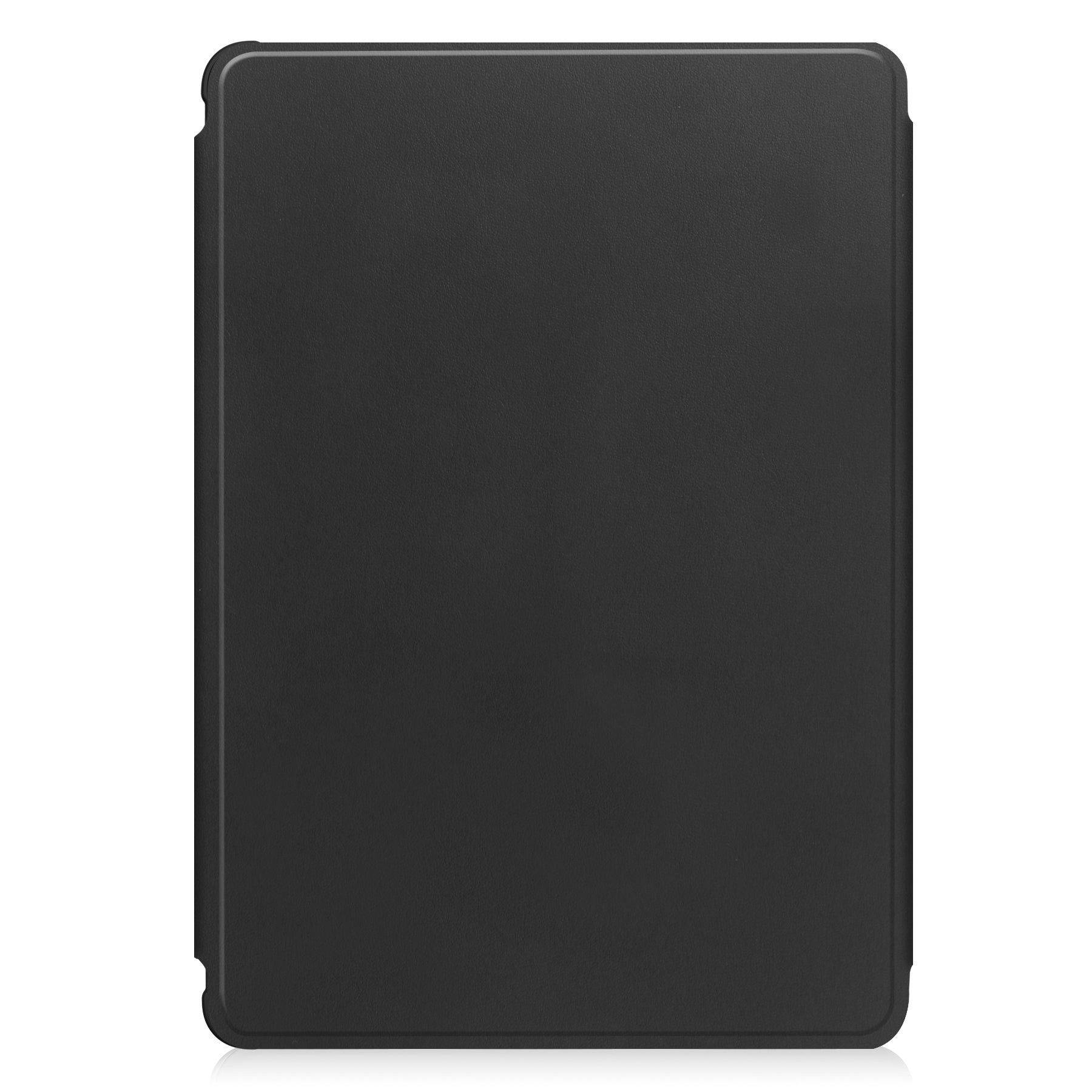 Rotating Acrylic Back PU Leather Case for Samsung Galaxy Tab A9+/A11+ with Pencil Holder [Black]