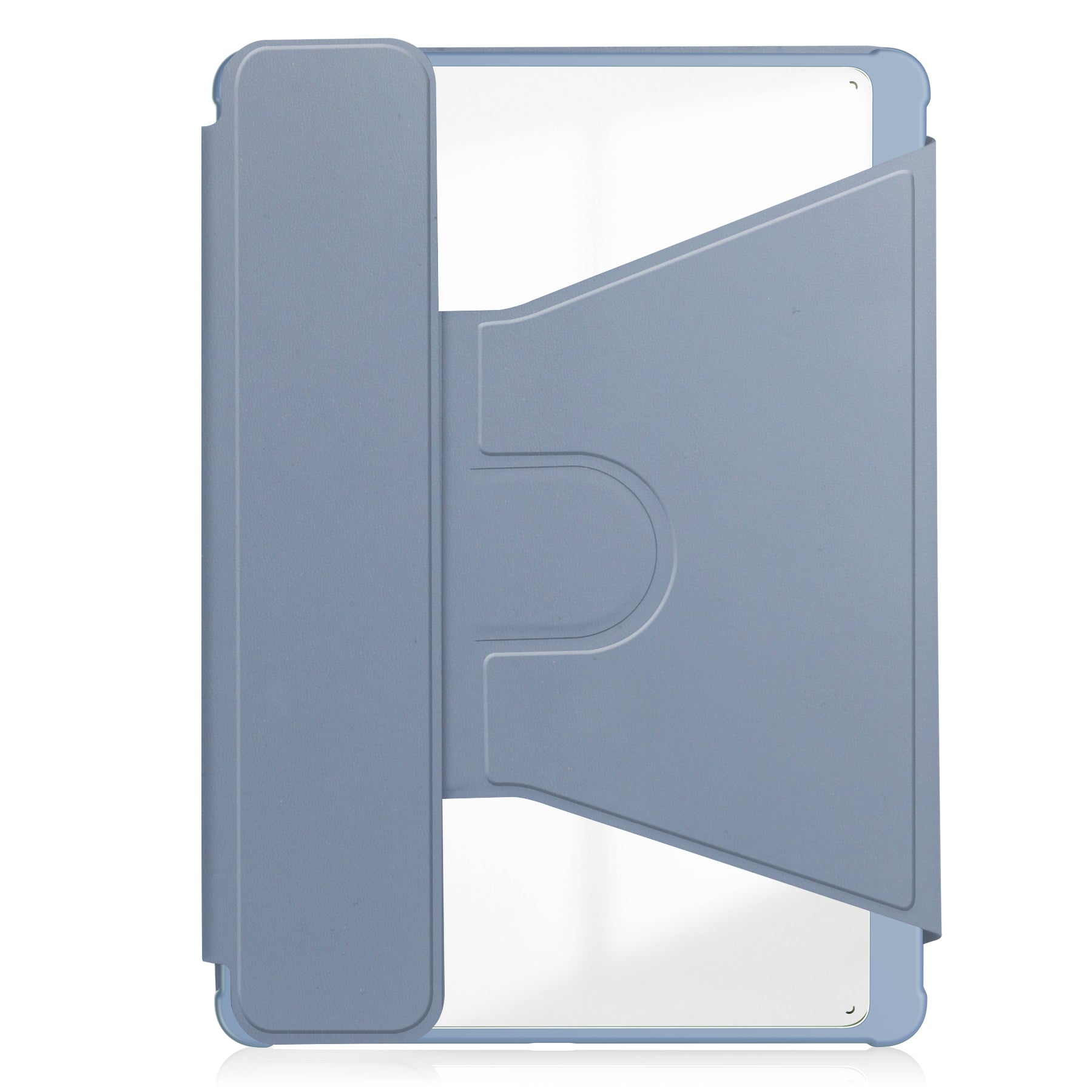 Rotating Acrylic Back PU Leather Case for Samsung Galaxy Tab A9+/A11+ with Pencil Holder [Lavender]